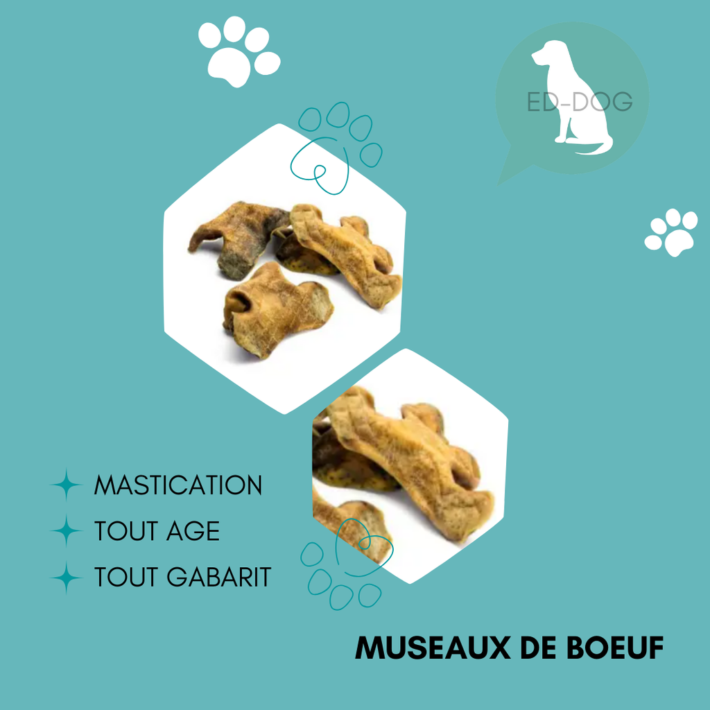 Museau de bœuf avec poils - 1kg