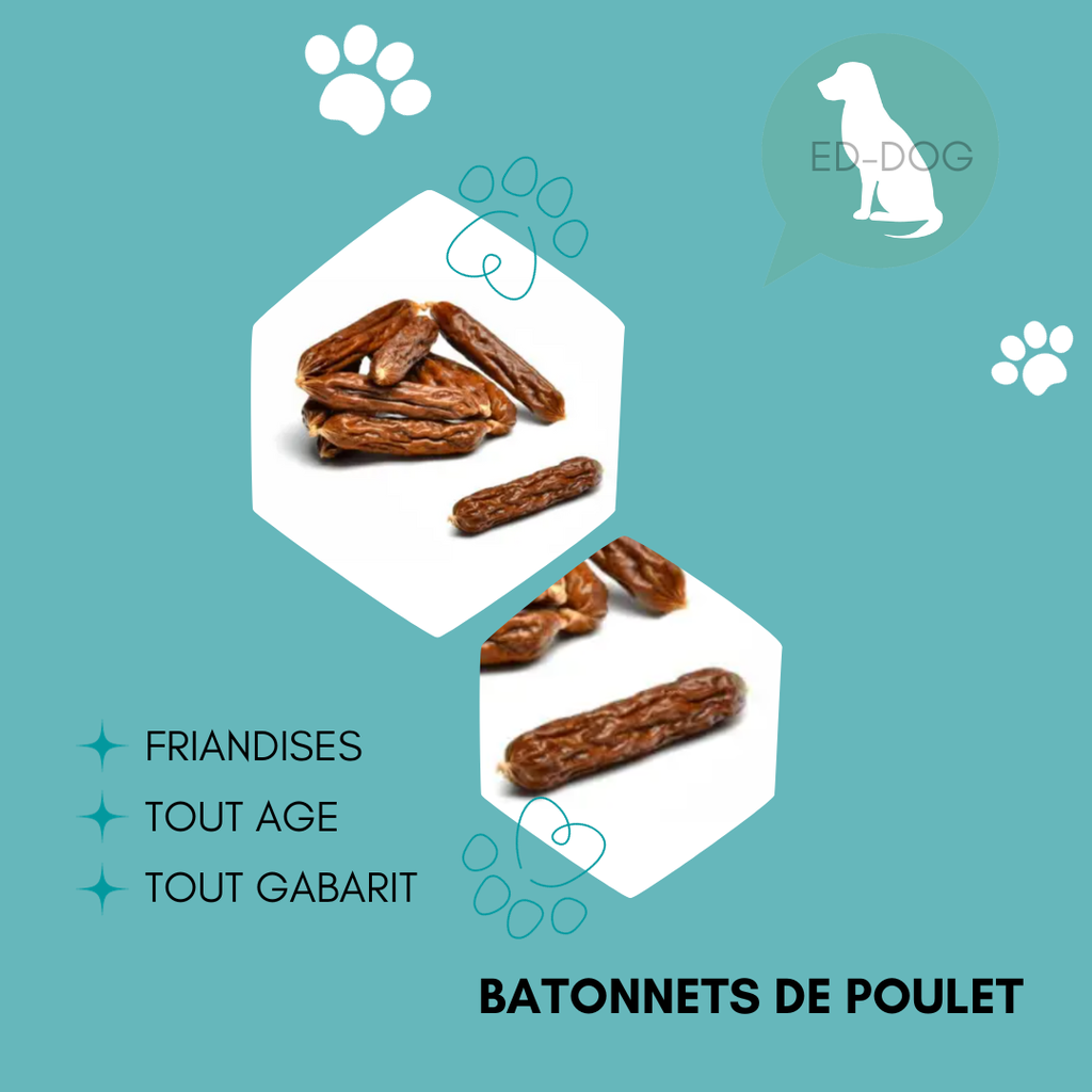 Bâtonnet au poulet et canard - 1kg